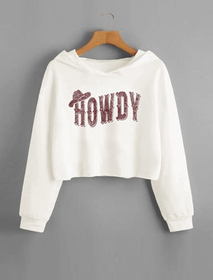 Howdy Cropped Hoodie