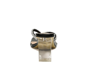 Crystal Block Heel Sandals