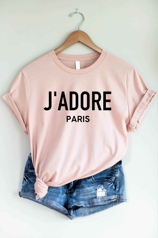 J'Adore Paris Tee (Peach)