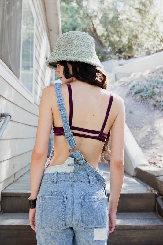 
            
                Load image into Gallery viewer, Crushed Velvet Bralette
            
        
