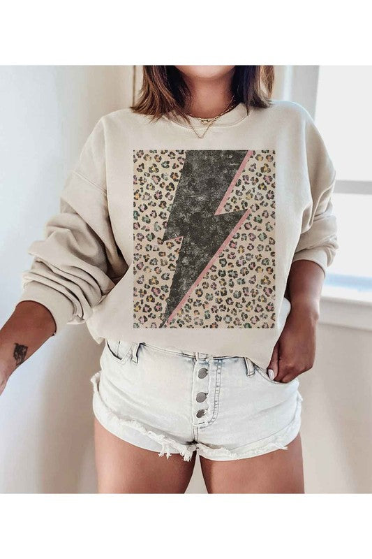
            
                Load image into Gallery viewer, Leopard Lightning Sweatshirt
            
        