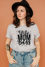 Wife Mom Boss Tee