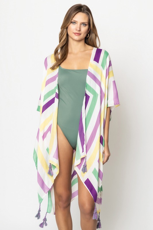 
            
                Load image into Gallery viewer, Abstract Print Open Front Kimono
            
        