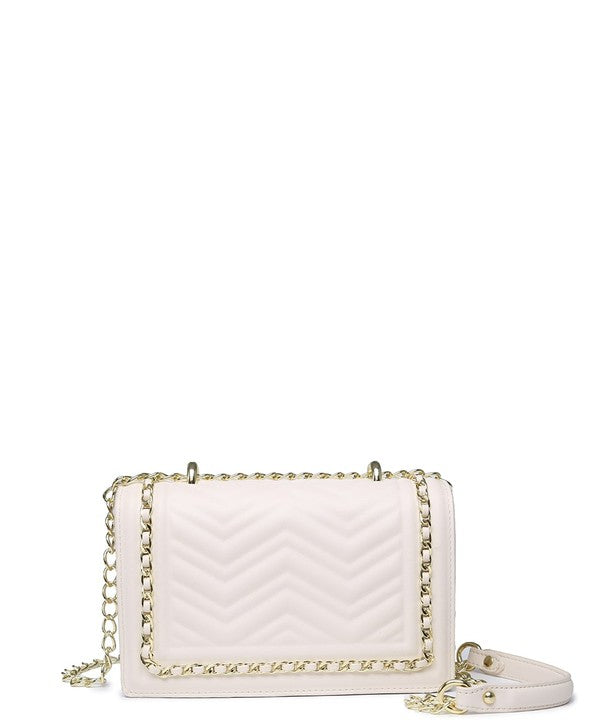 
            
                Load image into Gallery viewer, Chevron Chain Crossbody Bag
            
        
