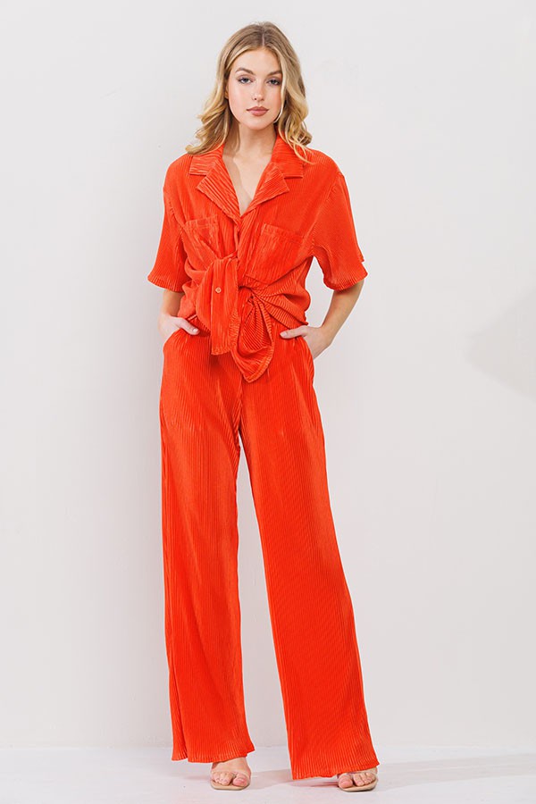 Plisse Set (Orange)