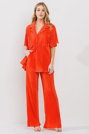 Plisse Set (Orange)