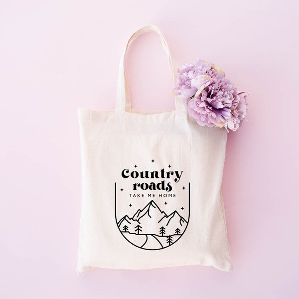 
            
                Load image into Gallery viewer, Country Roads Mountains Tote
            
        