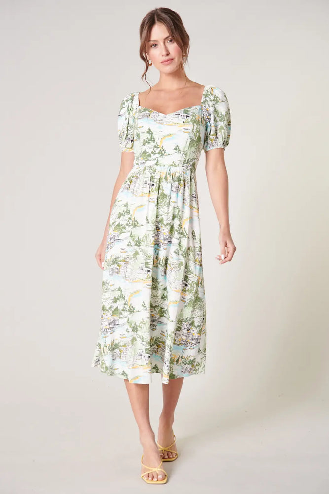 Francine Toile Alessi Midi Dress