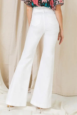 CQ Bell Bottom Jeans (White)