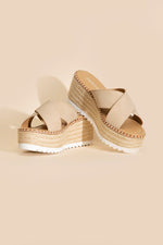 Raffia Platform Slides