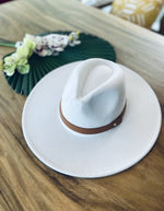 Vegan Felt Wide Brim Panama Hat