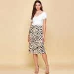 Leopard Midi Skirt (Tan) - ClassyQueen_Boutique