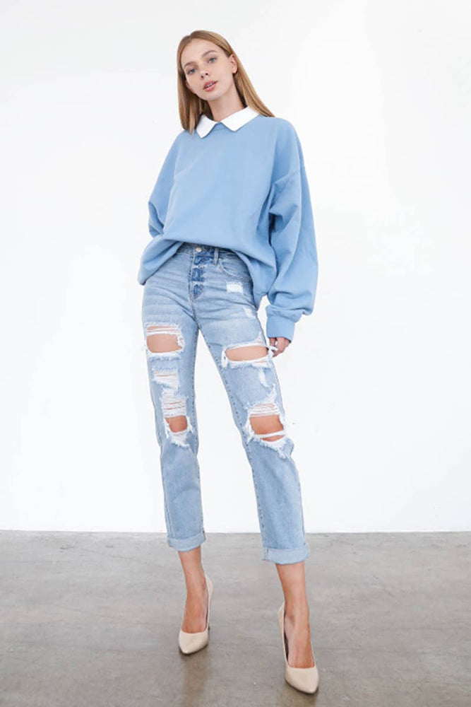 Slim Boyfriend Jeans - ClassyQueen_Boutique