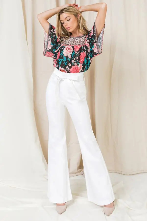CQ Bell Bottom Jeans (White)